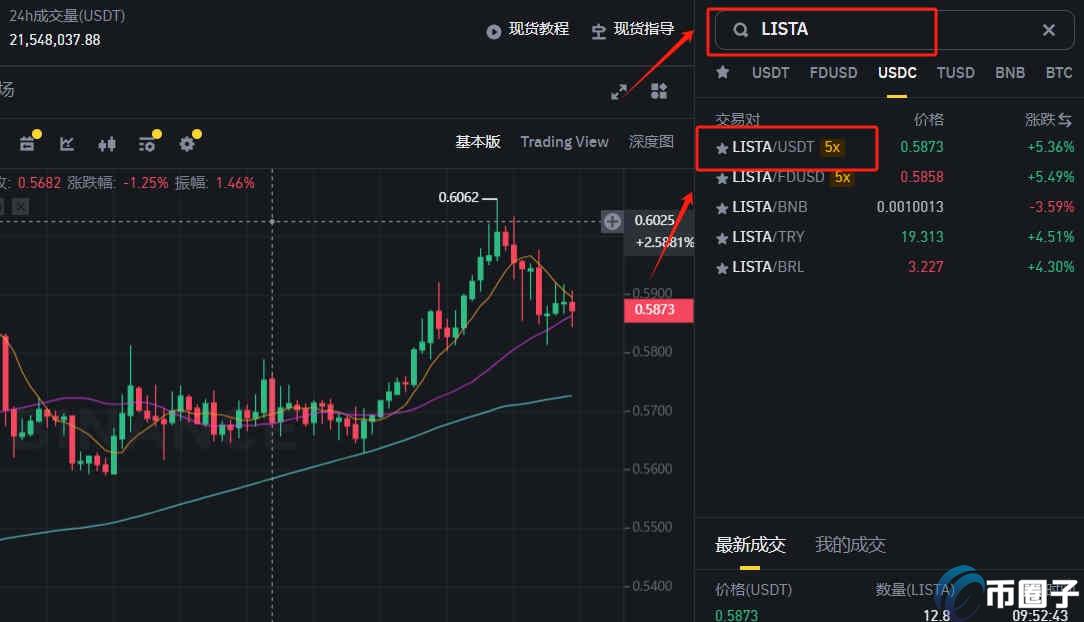 LISTA币怎么换钱?LISTA币出售交易教程 LISTA币怎么换钱?LISTA币出售交易教程