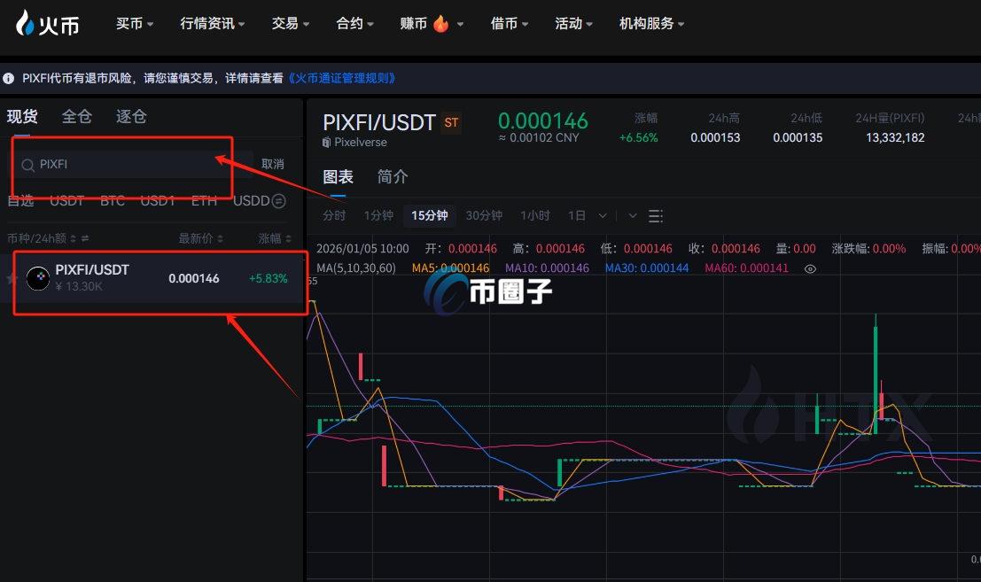 PIXFI币怎么买？PIXFI币买卖交易详细教程图文版