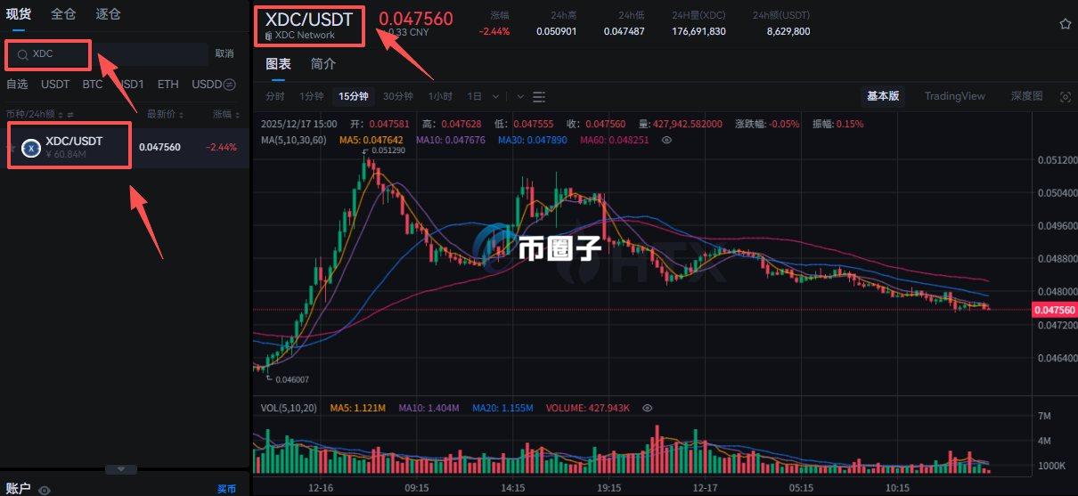 XDC币在哪里交易？怎么买？