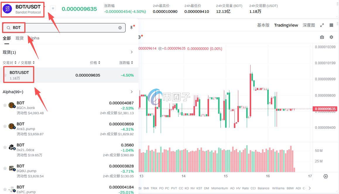 BDT币怎么买？BDT币买入交易全教程