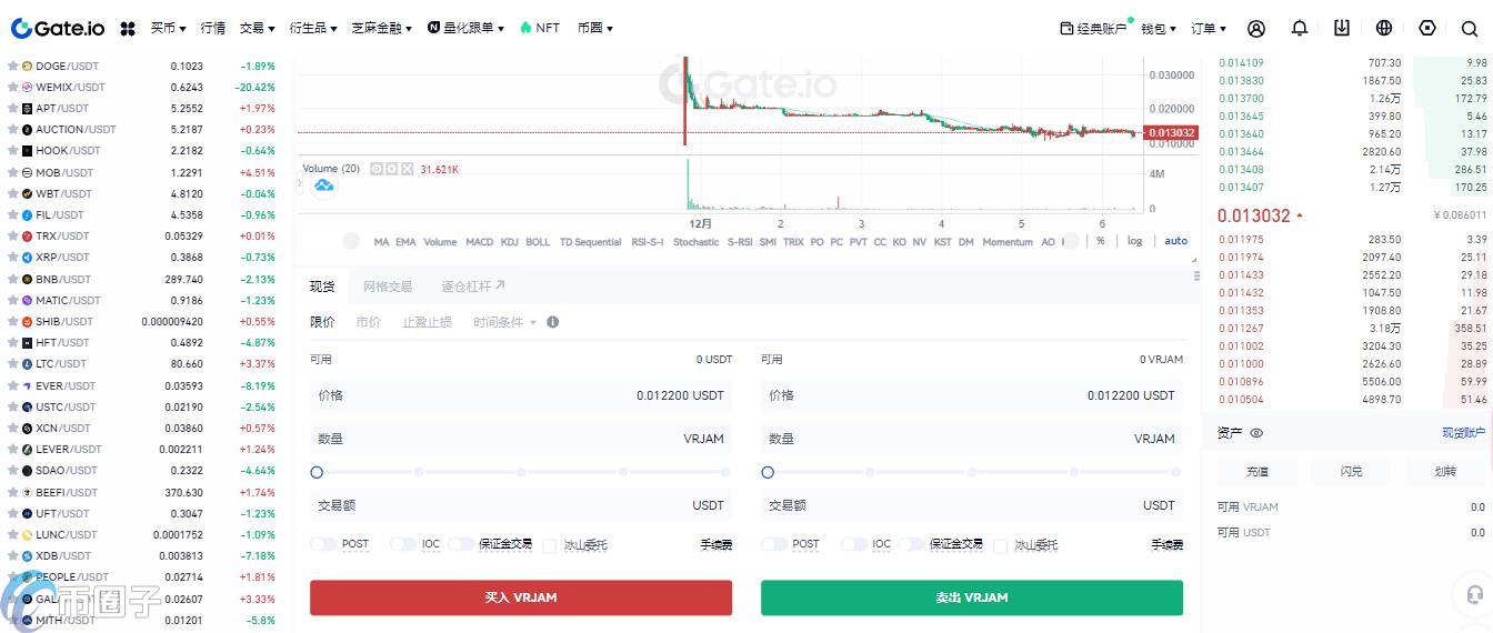 VRJAM币怎么买？VRJAM币买入交易教程