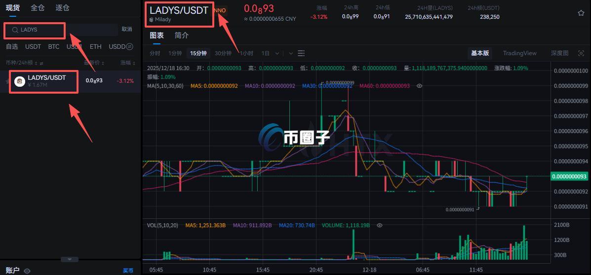 LADYS币怎么买？LADYS币交易及买入教程详解