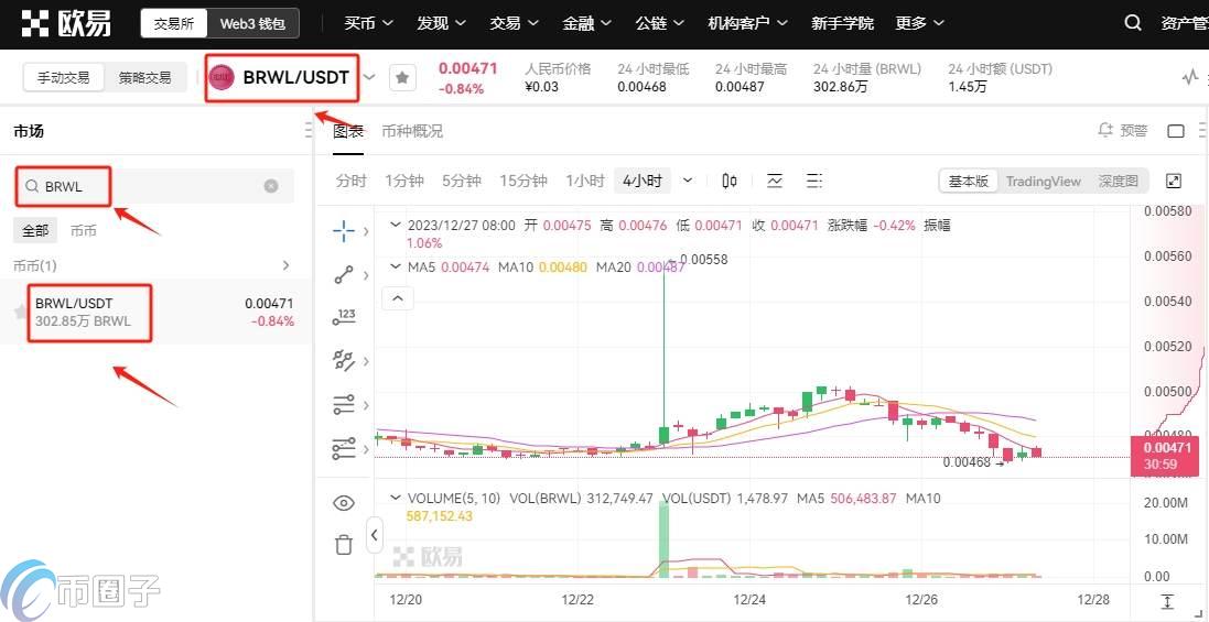 BRWL币怎么购买？BRWL币买卖交易教程