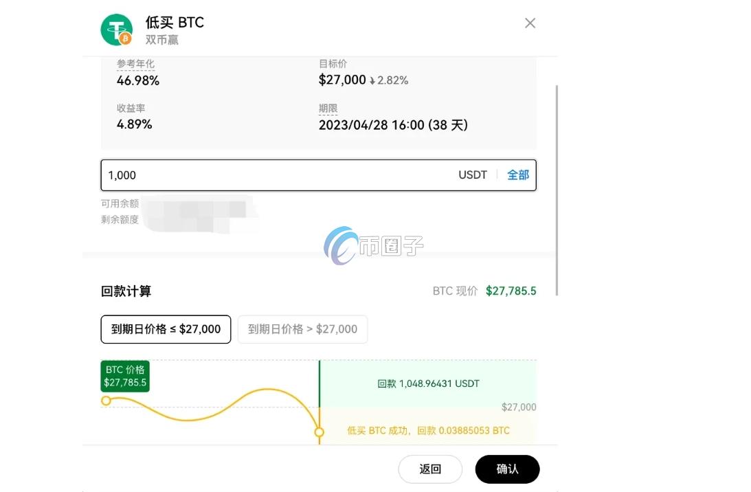双币盈的收益率是多少？双币盈收益率分析