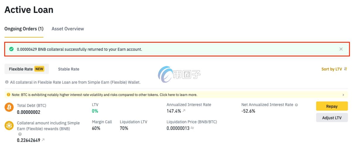 质押币怎么返还给对方？