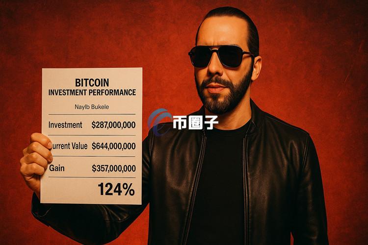 萨尔瓦多总统Nayib Bukele晒单：比特币帐面浮盈逾3.5亿美元！报酬率达124%
