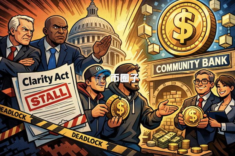 美国加密货币市场结构法案《Clarity Act》卡关 业者提议让银行也发行稳定币