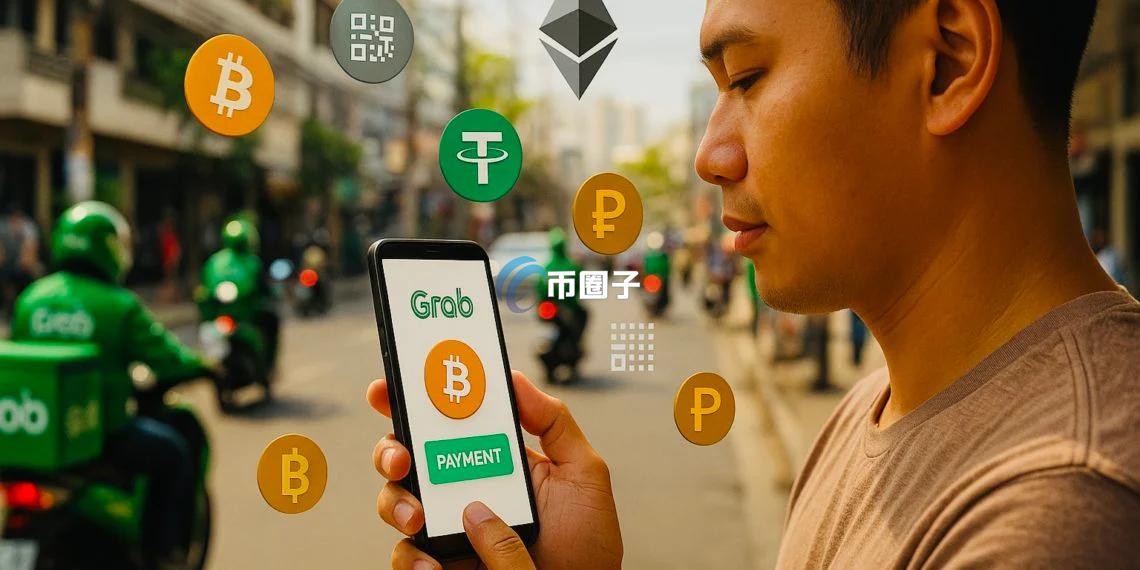 东南亚Uber Grab开放菲律宾用户一键加密货币转比索！支持比特币、以太坊、USDC、USDT