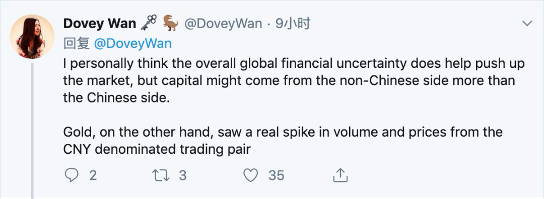 Twitter精选:比特币上涨是因为中国人在购买?并没有! Twitter精选:比特币上涨是因为中国人在购买?并没有!