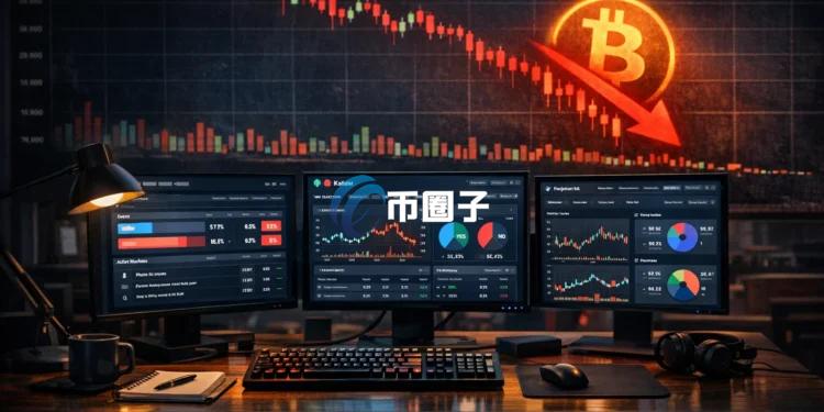 Kalshi和Polymarket預測市場顯示比特幣修正遠未結束：50%機率跌破5萬大關！資金轉向穩定幣避險