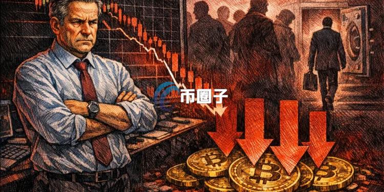 13億美元暗池賣單致比特幣10分鐘內擊穿7.7萬美元！ETF連續8日凈流出 機構減碼潮未歇