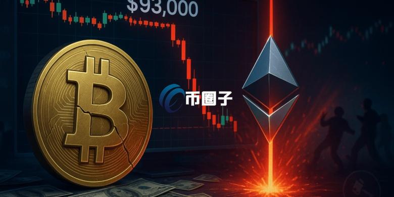 比特币插针闪崩到93200美元 以太坊失守3000！加密货币全网单日爆仓达6.3亿美元