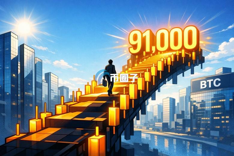 比特币在亚洲早盘突破91000美元！但期货基差仅4% 凸显现货买盘