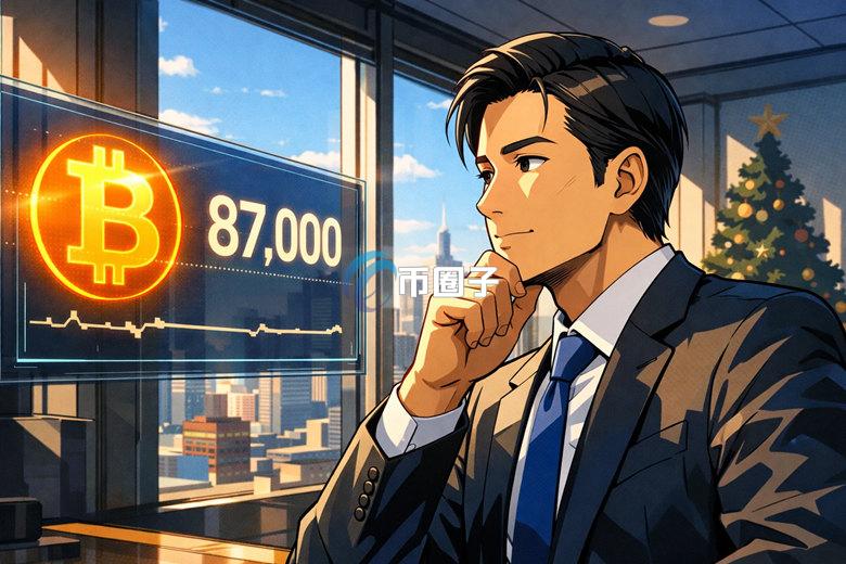 比特币圣诞行情没了？币价卡在8.7万美元 2026年或将迈入机构牛市时代