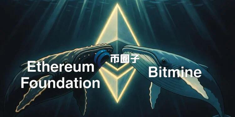 以太坊基金会通过OTC再卖1万枚ETH给Bitmine 近一个半月内已累计抛售3万枚ETH