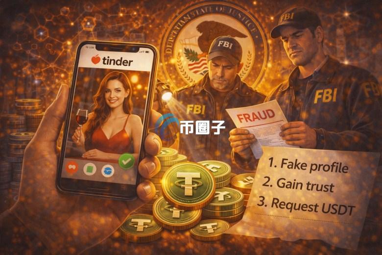 美国对一起Tinder杀猪盘诈骗案提起诉讼 追缴约20万美元USDT