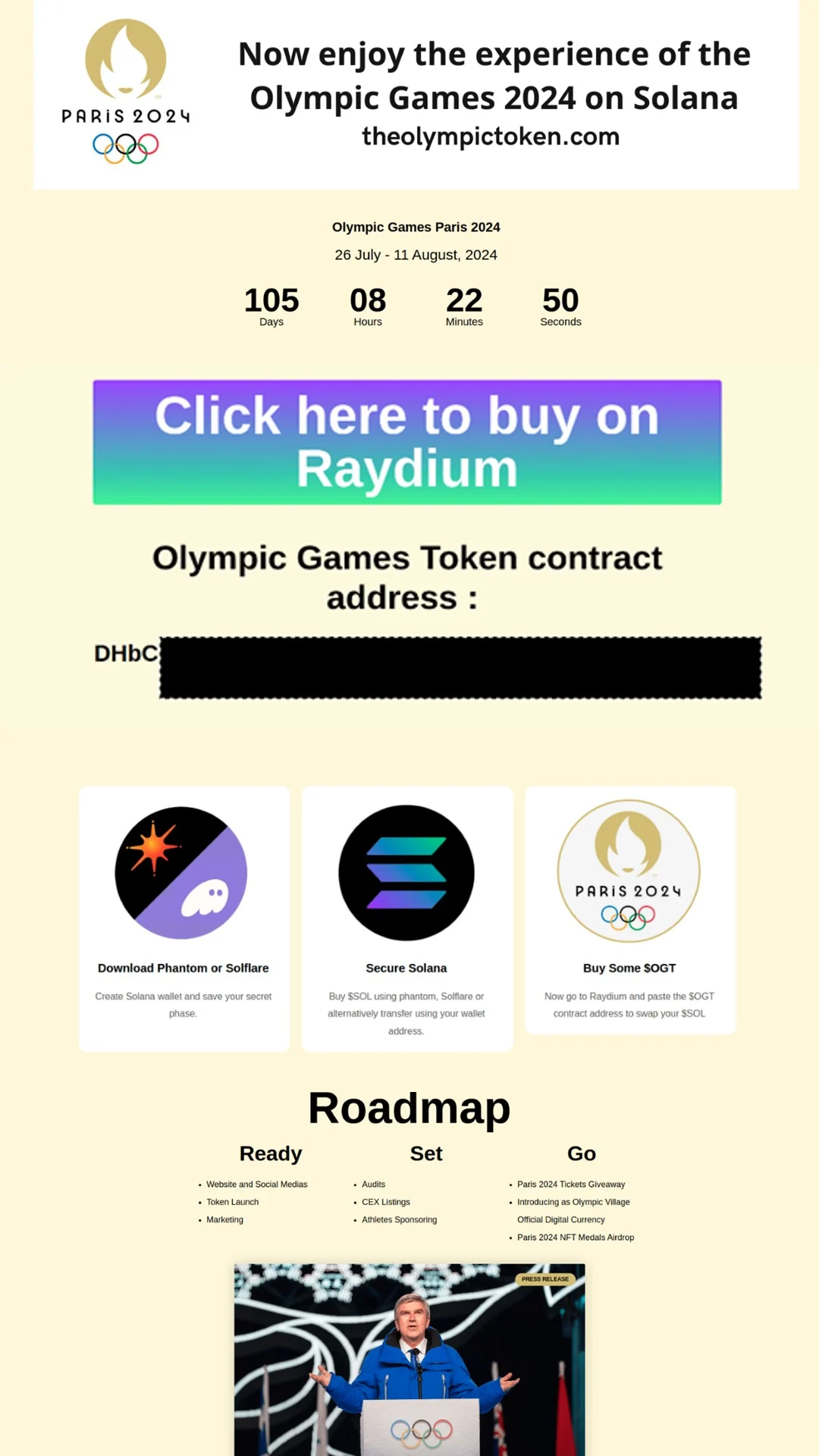 olympicgamestoken.com ICOվ