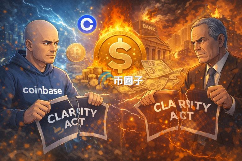 传美国加密货币交易所Coinbase不再支持CLARITY法案！禁止稳定币收益引爆争议